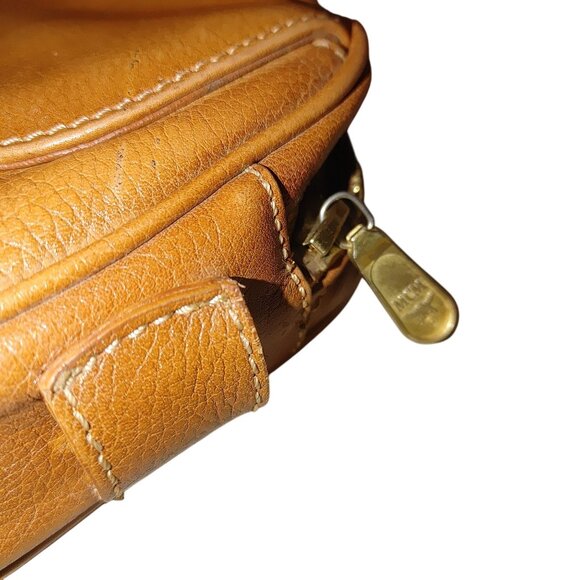 MCM  Crossbody Bag Patricia Cognac Leather Vintage Gold Hardware Parts Project - Picture 8 of 16